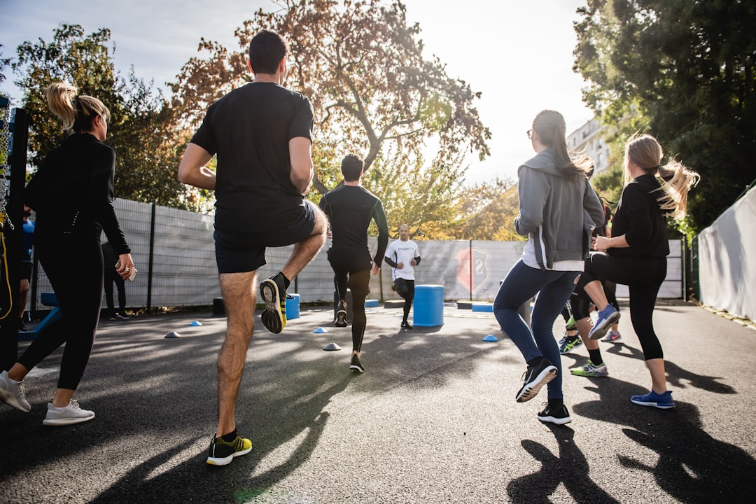 Diverse group of beginner students training together in a welcoming environment