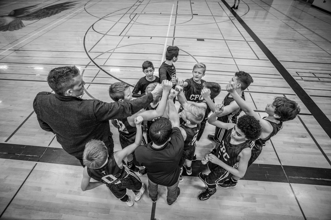 Kids celebrating achievement together after training